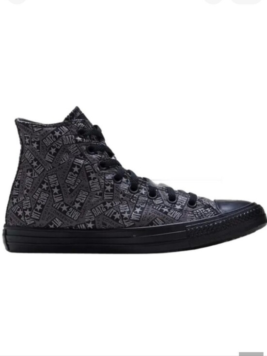 Converse Other - Converse Logo Play Black Mason High Top Sneakers Chuck Shoes Black Silver Men 9
